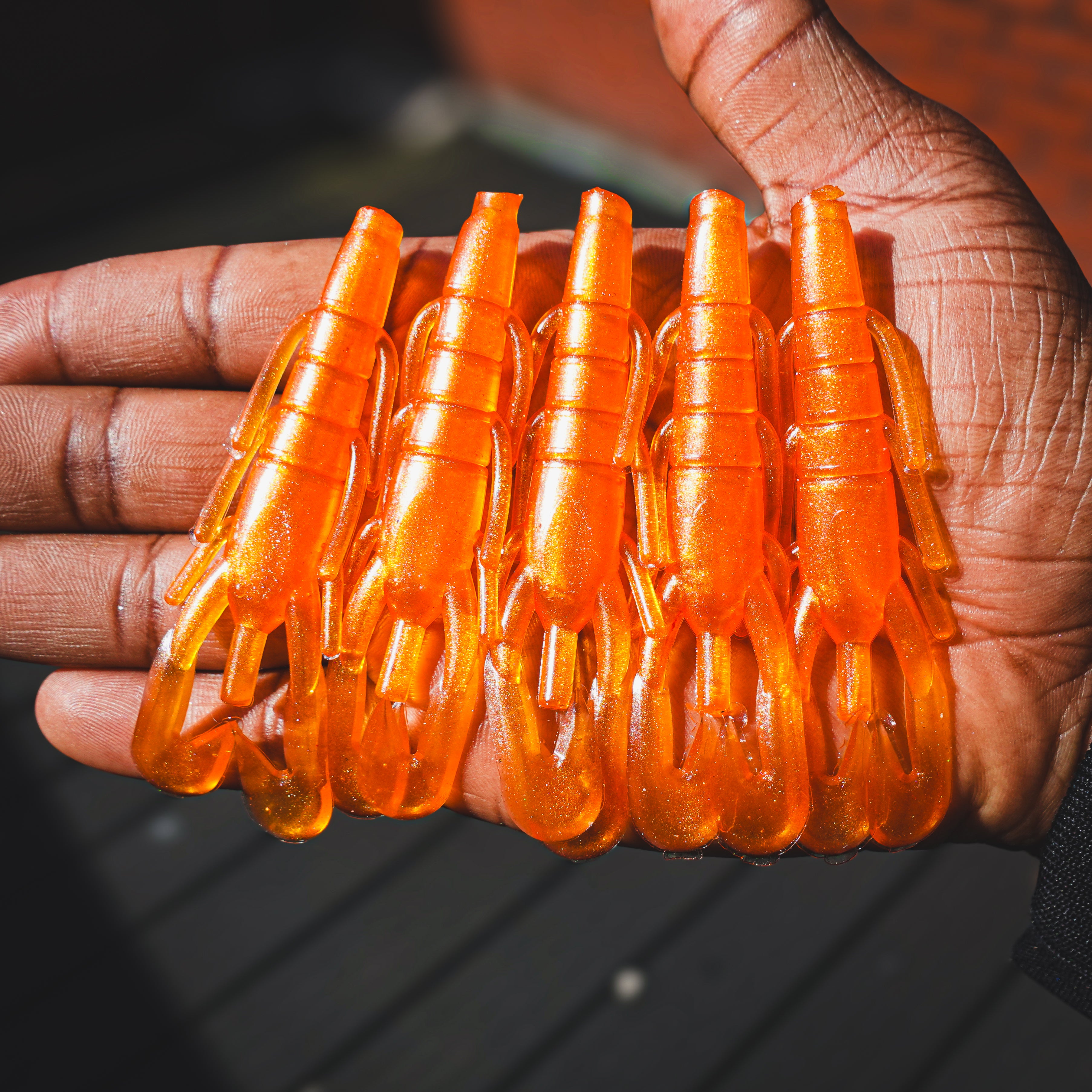 LEF Craw Orange Pearl 8cm - 5pcs