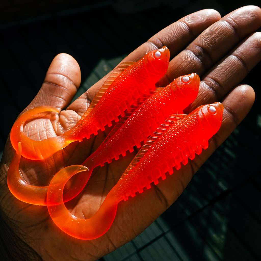 Curly Creeper Motoroil Red 10 cm - 2pcs