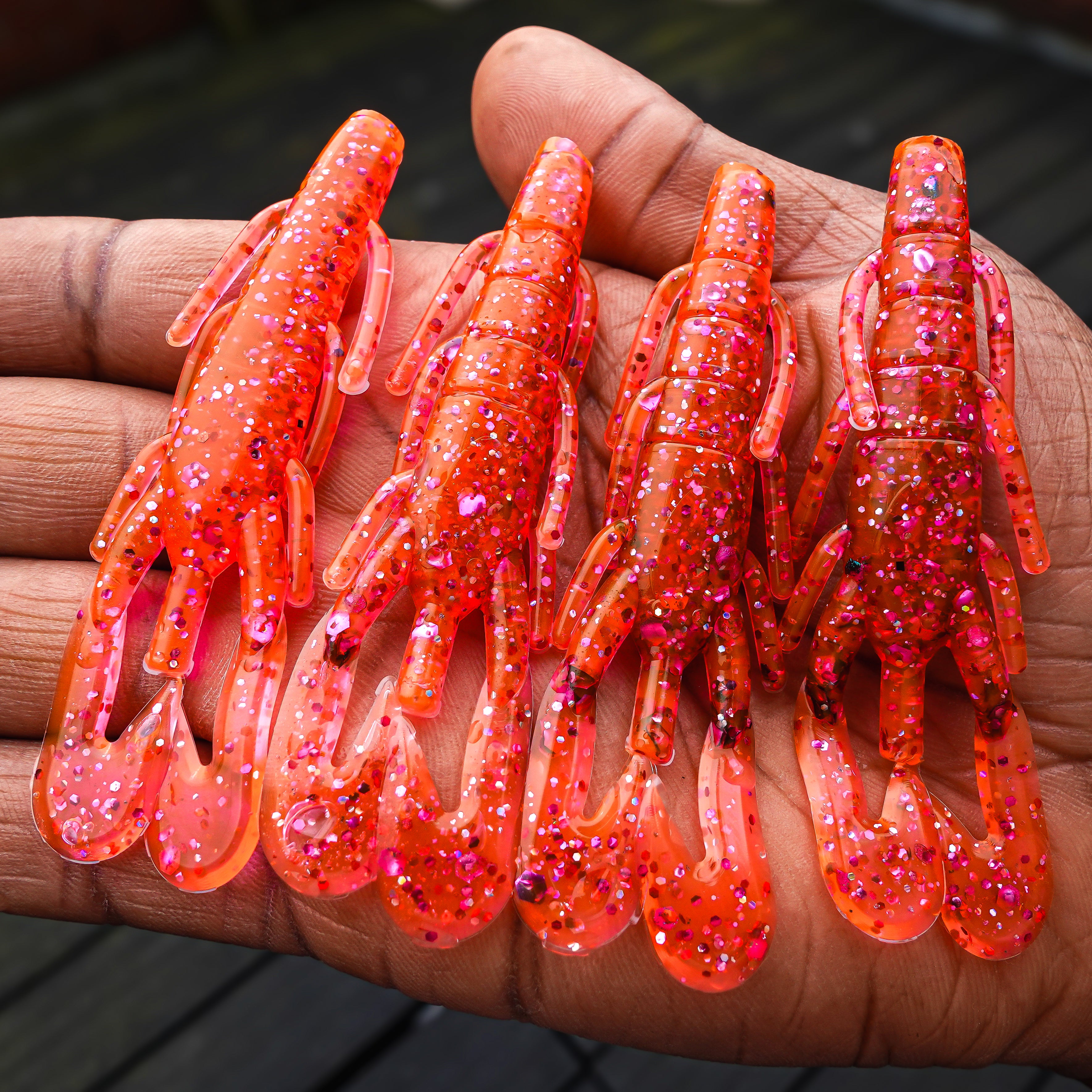 LEF Craw Motoroil Lobster 8cm - 5pcs