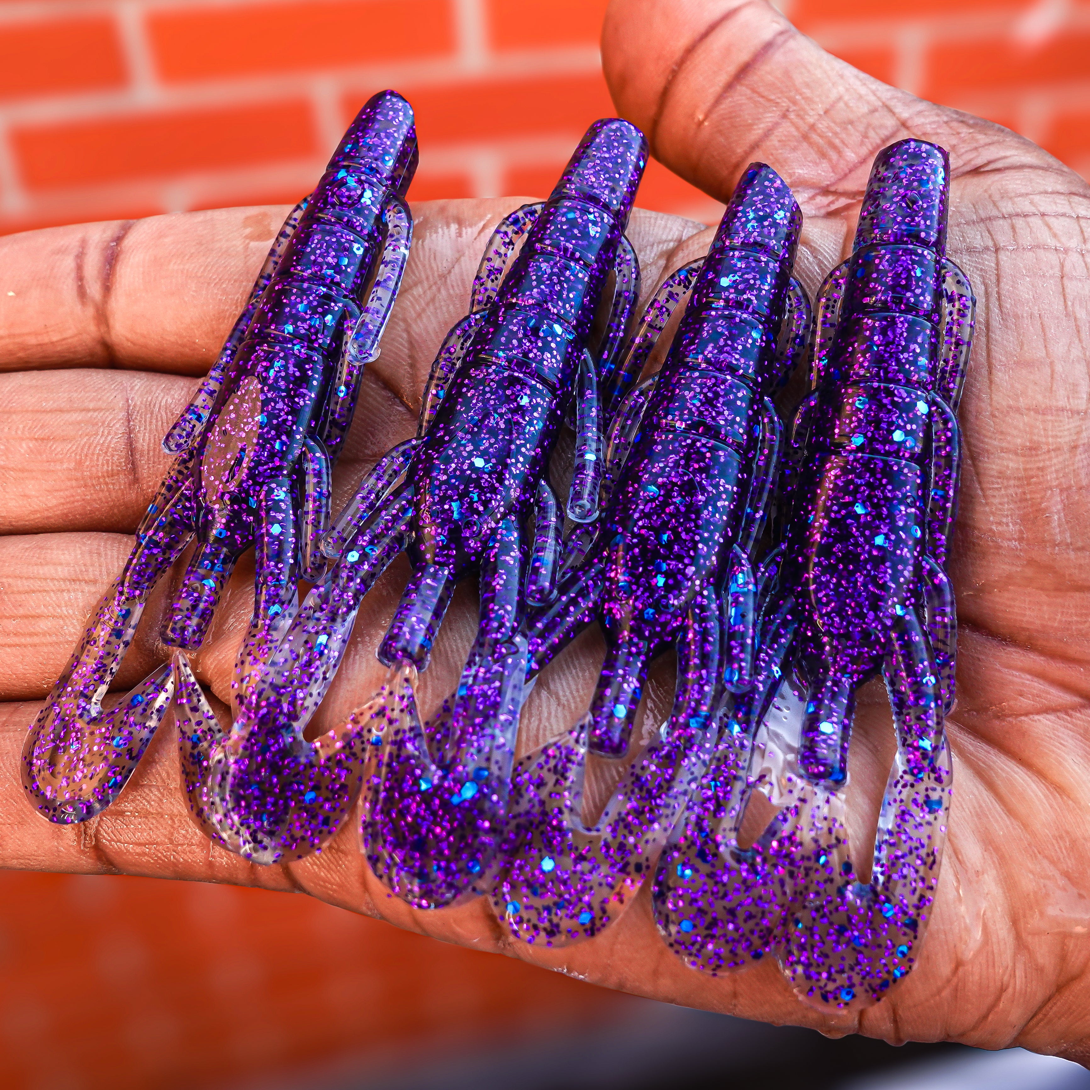 LEF Craw Midnight Purple 8cm - 5pcs