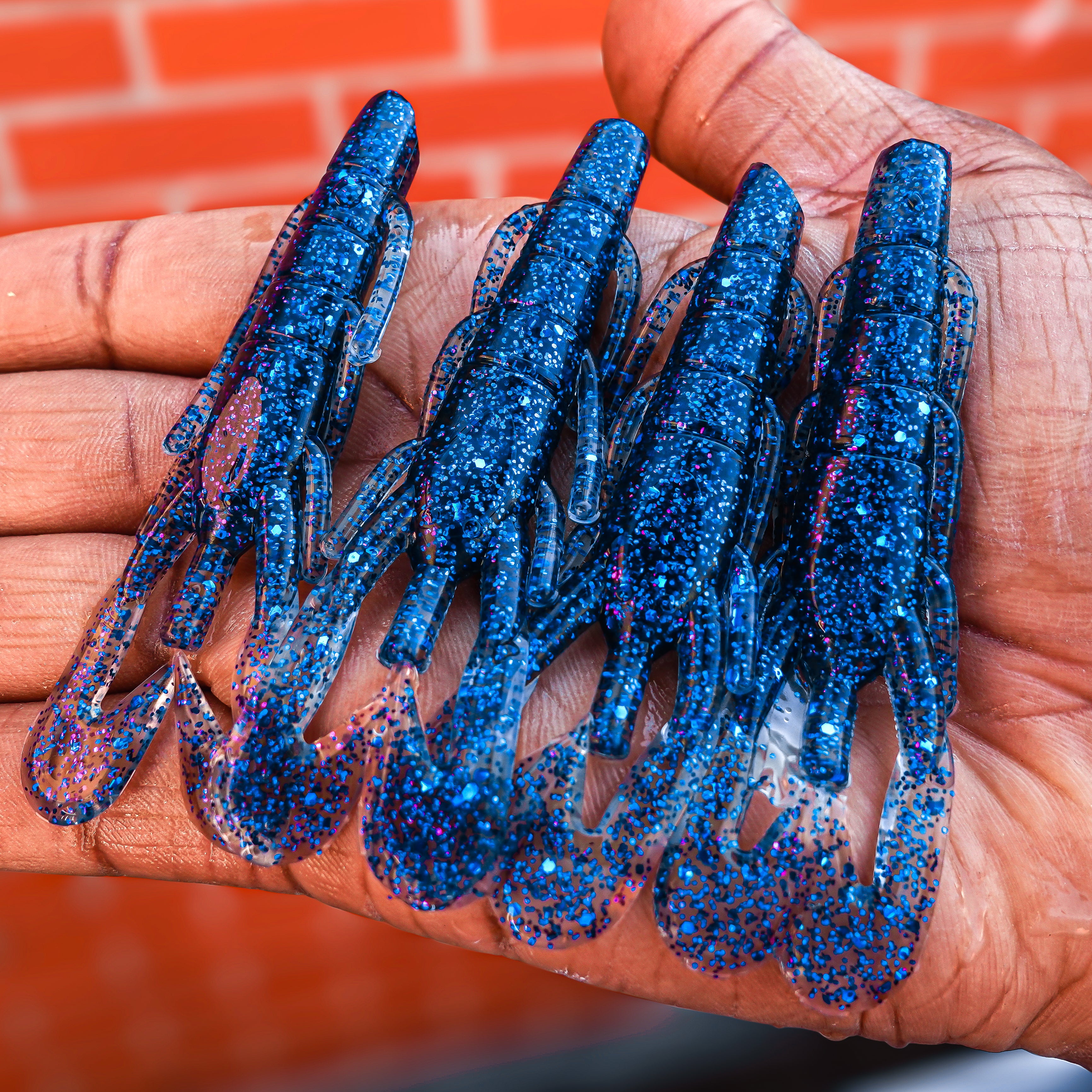 LEF Craw Midnight Blue 8cm - 5pcs